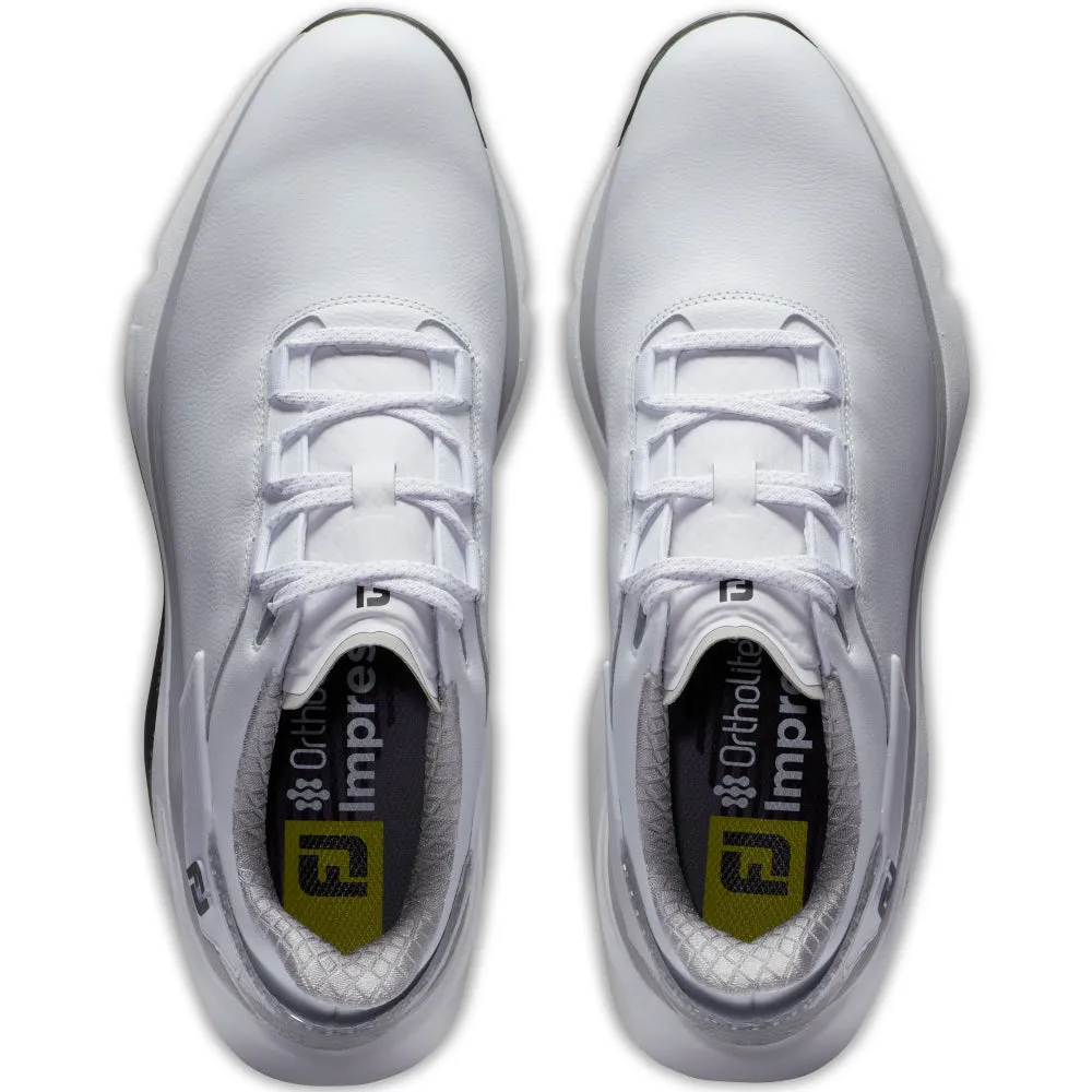 Economical Power Every Step Footjoy Pro Slx Carbon Spikeless Waterproof Shoes - White/White/Grey