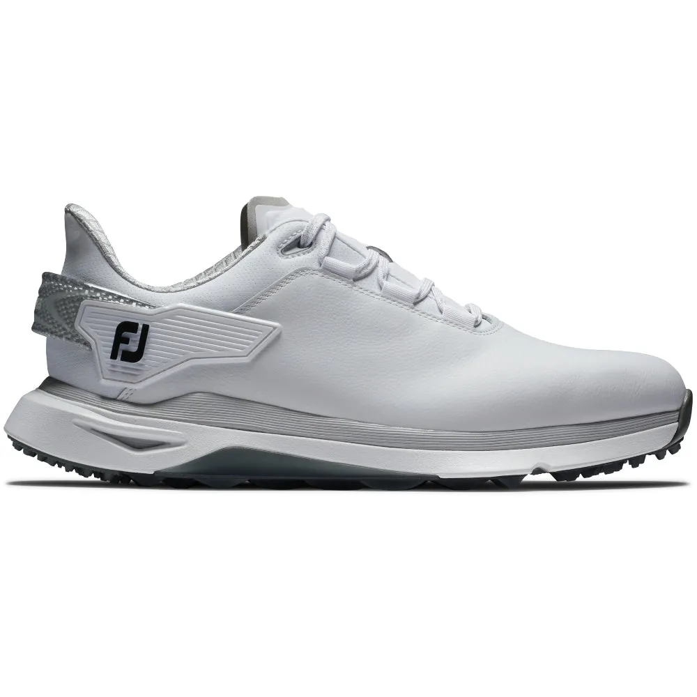 All Saints' Day Sale Keep Going Strong Footjoy Pro Slx Carbon Spikeless Waterproof Shoes - White/White/Grey
