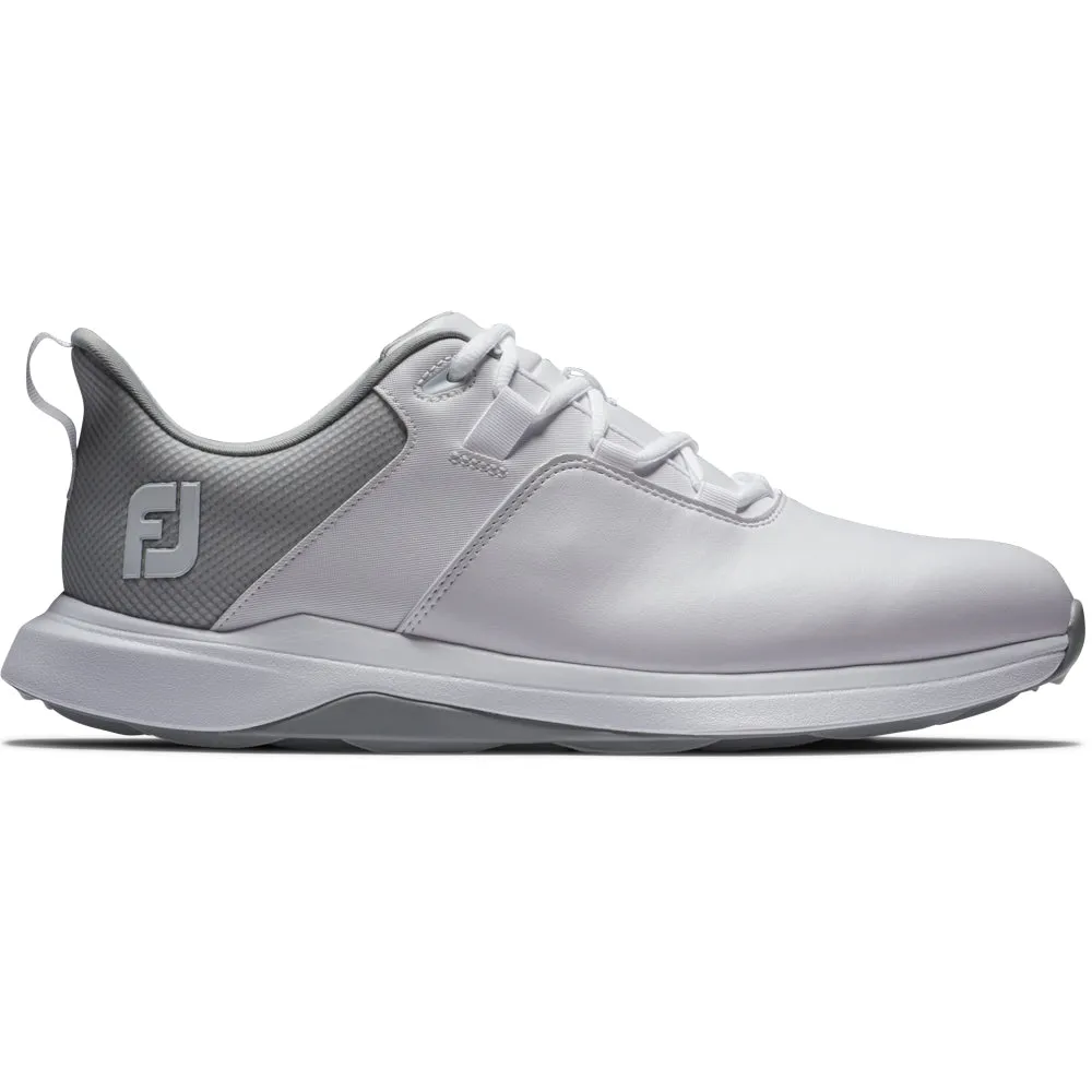Special Offer Footjoy Prolite Spikeless Waterproof Shoes - White/Grey