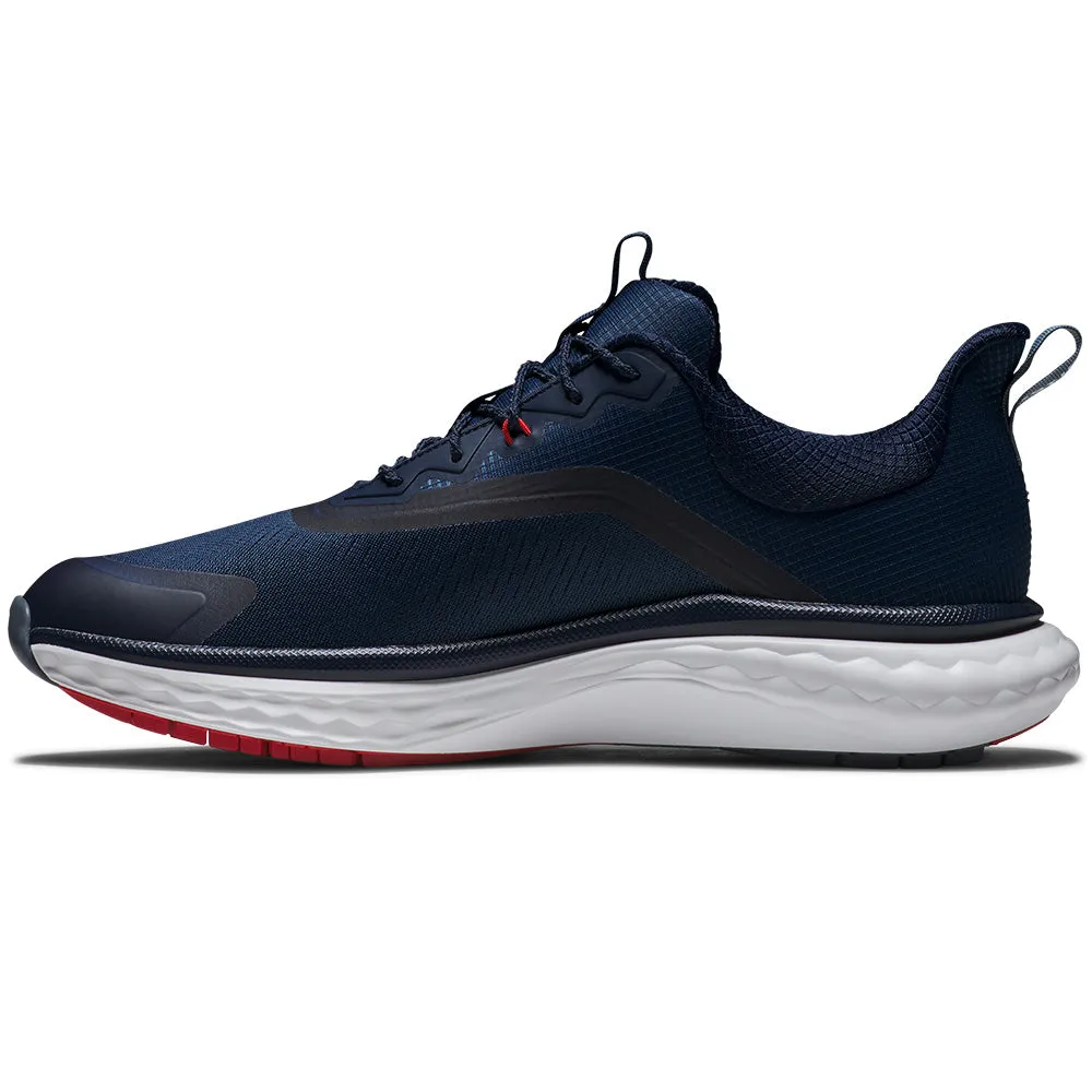 Step Into Strength Independence Day Sale Footjoy Quantum Ltd Edition Spikeless Waterproof Shoes - Navy/White/Red