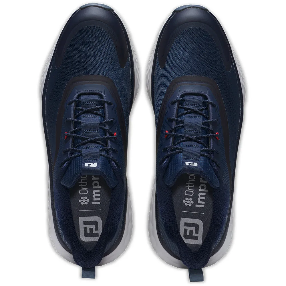 All Eyes on You Rule the Streets Footjoy Quantum Ltd Edition Spikeless Waterproof Shoes - Navy/White/Red