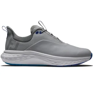 Footjoy Quantum Spikeless Waterproof Shoes - Grey/White/Blue Economical Gear Up and Go