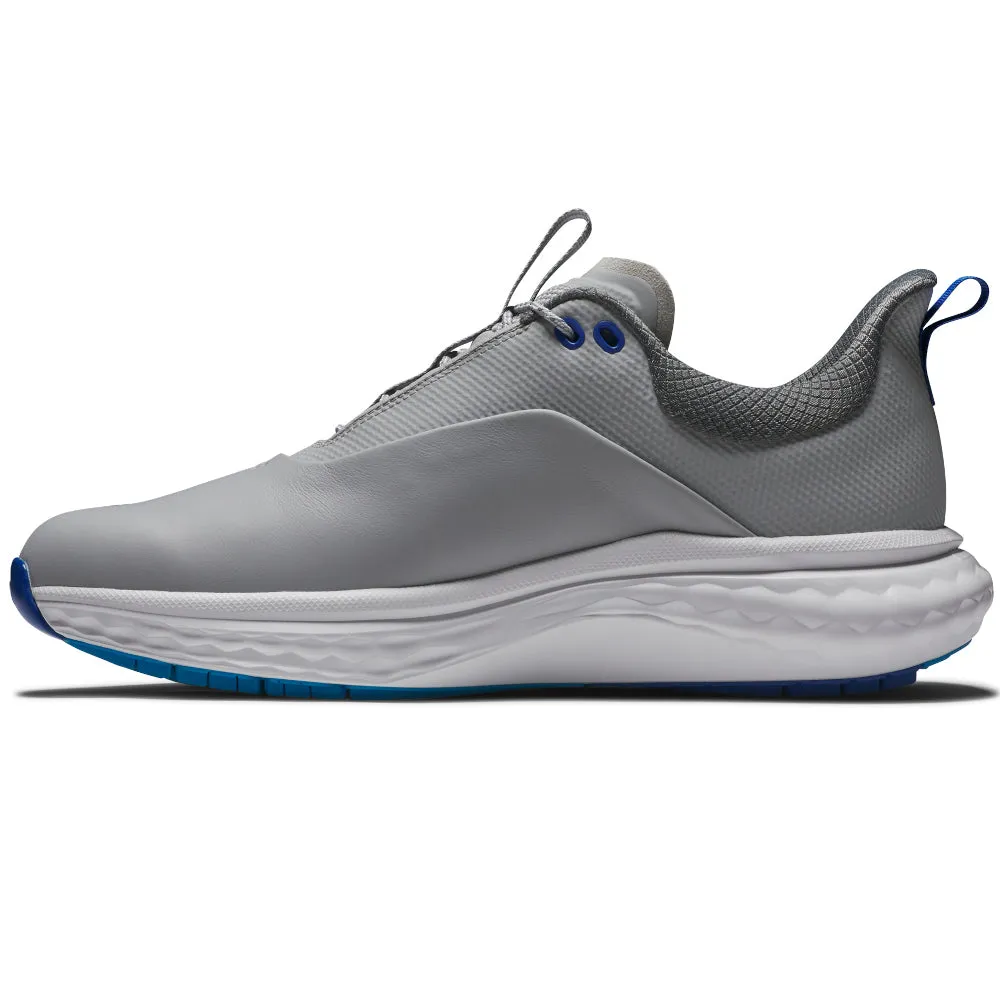 Black Friday Exclusive Not for the Ordinary Footjoy Quantum Spikeless Waterproof Shoes - Grey/White/Blue