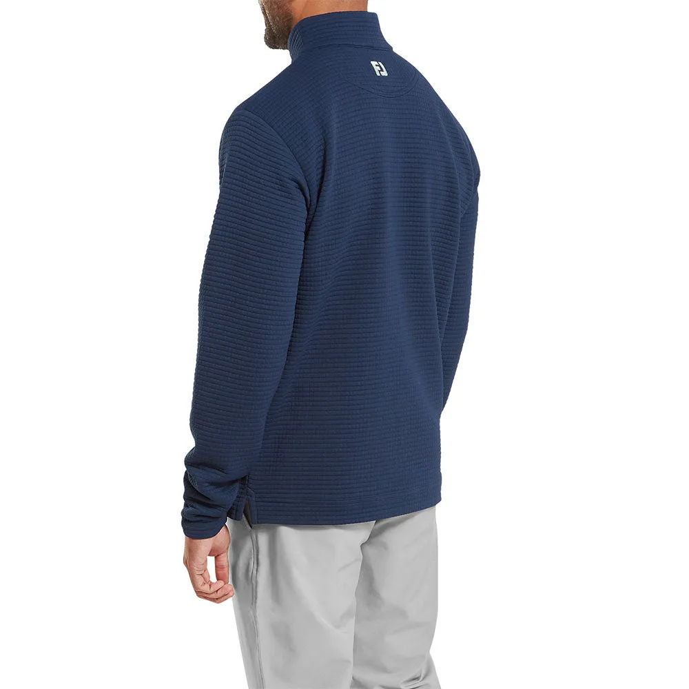 Footjoy Quilt Texture Chill-Out Pullover - Navy President's Day Sale