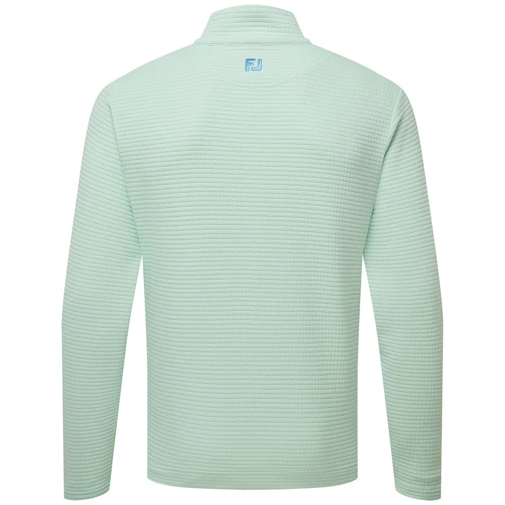 Footjoy Quilt Texture Chill-Out Pullover - Pistachio Lead with Style