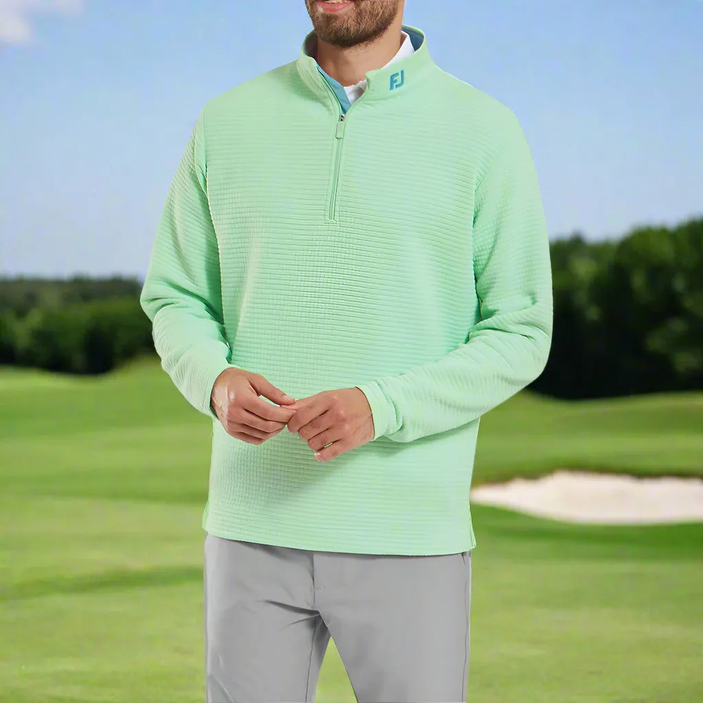 Footjoy Quilt Texture Chill-Out Pullover - Pistachio Cyber Monday Sale Stay in Motion