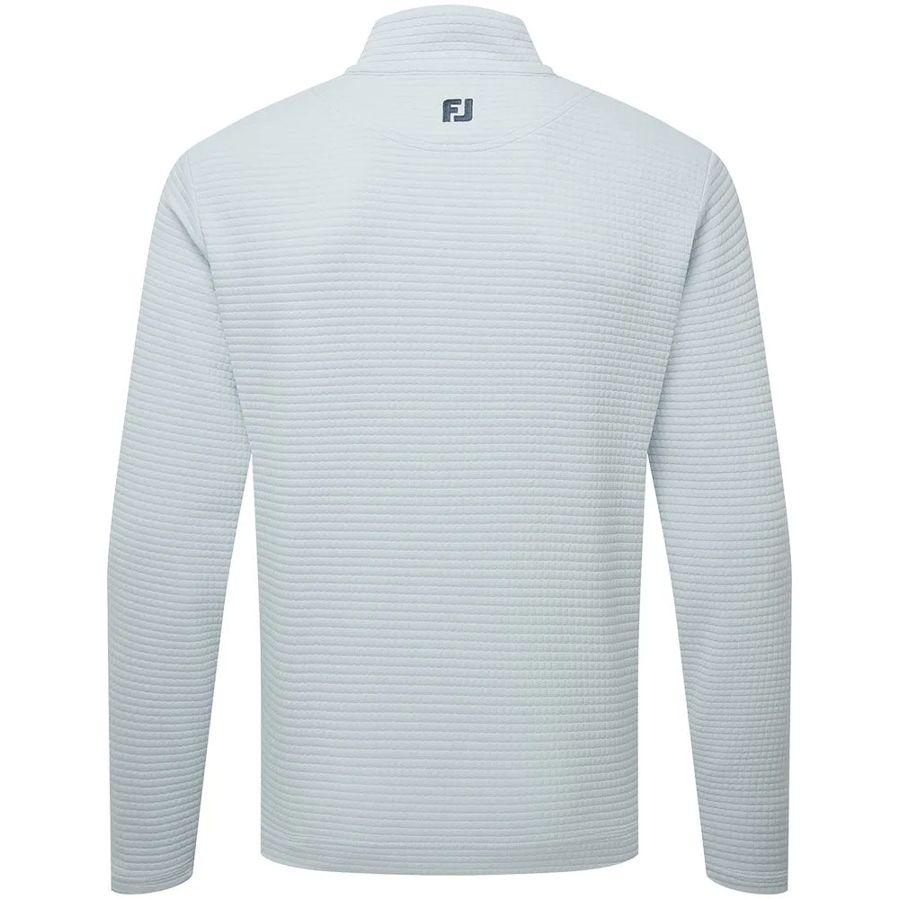 Walk with Power Footjoy Quilt Texture Chill-Out Pullover - Skyway