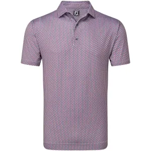 Flash Sale Made to Move Footjoy Scallop Shell Foulard Polo Shirt - Coral Red