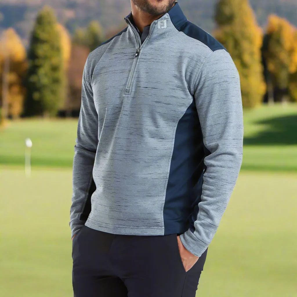 Footjoy Space Dye Thermal 1/4 Zip Chillout - Navy Unleash Your Power Walk with Power
