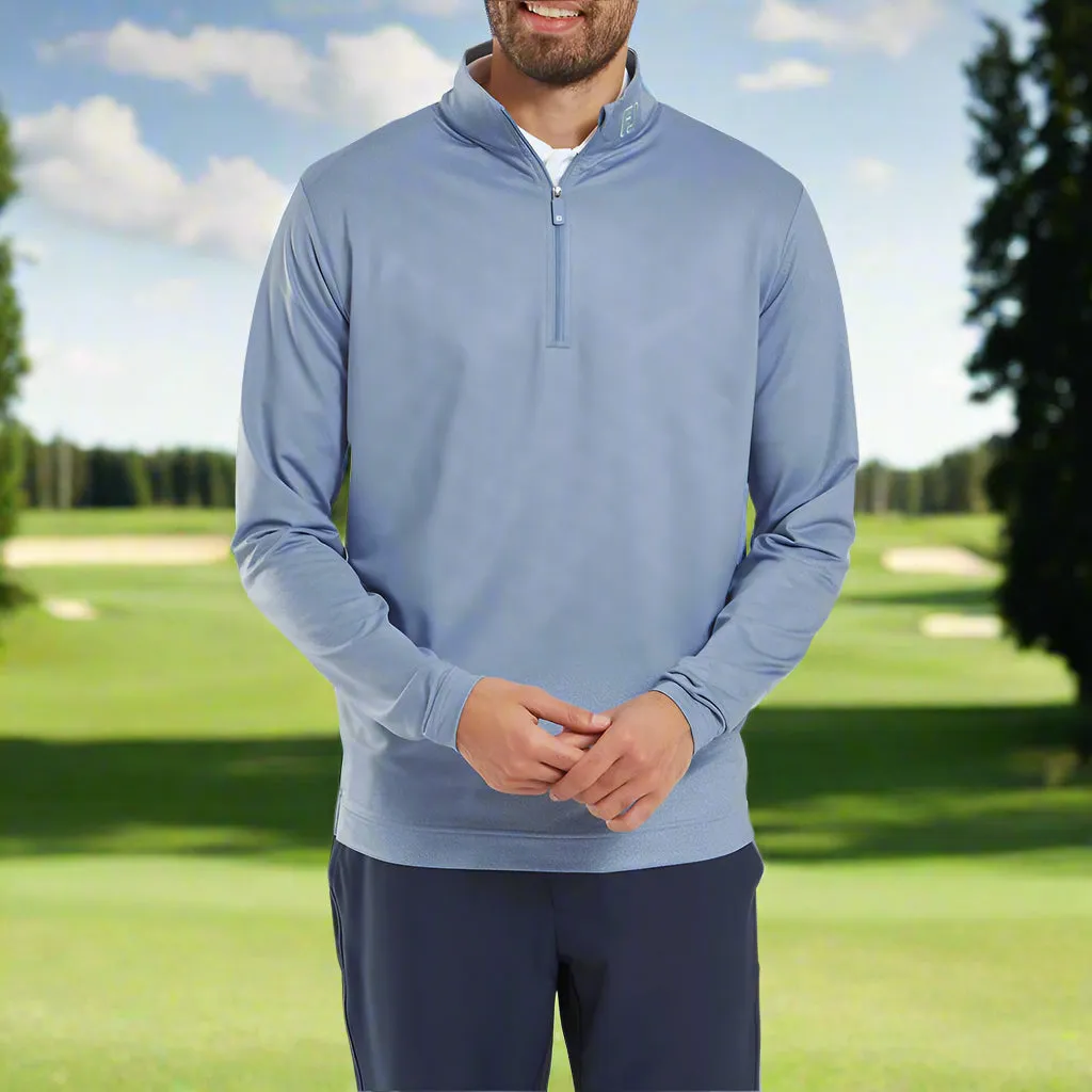 Made to Turn Heads Footjoy Speckle Print Chill-Out Pullover - Blue Jay