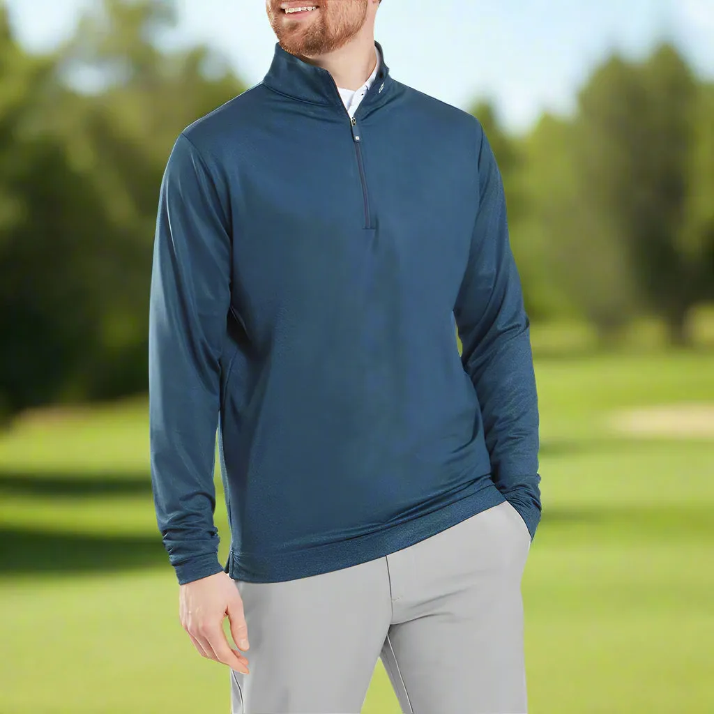 Born to Stand Out Footjoy Speckle Print Chill-Out Pullover - Dark Denim