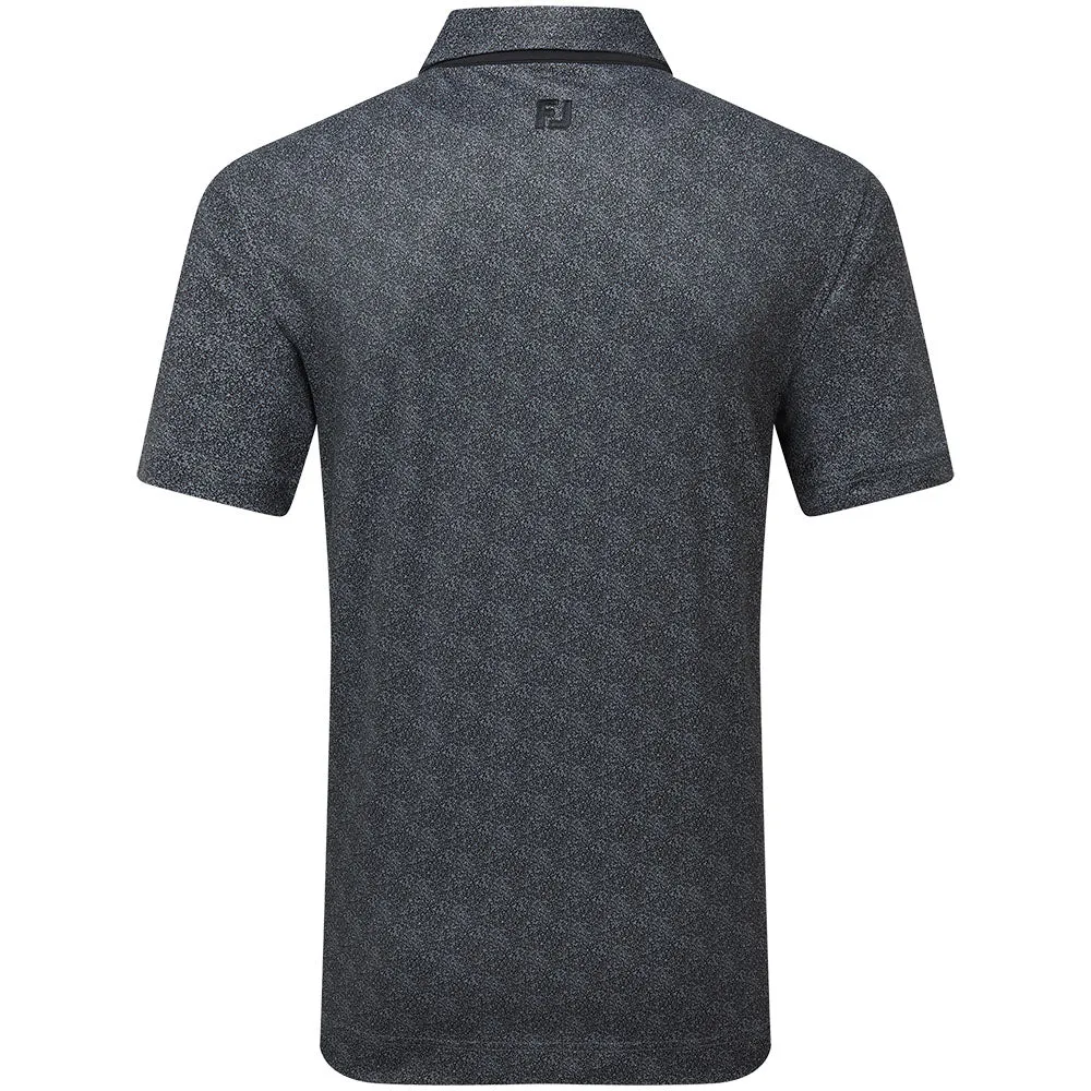 Footjoy Speckle Print Pique Polo Shirt - Black/Flint Thanksgiving Day Sale Unleash Your Power