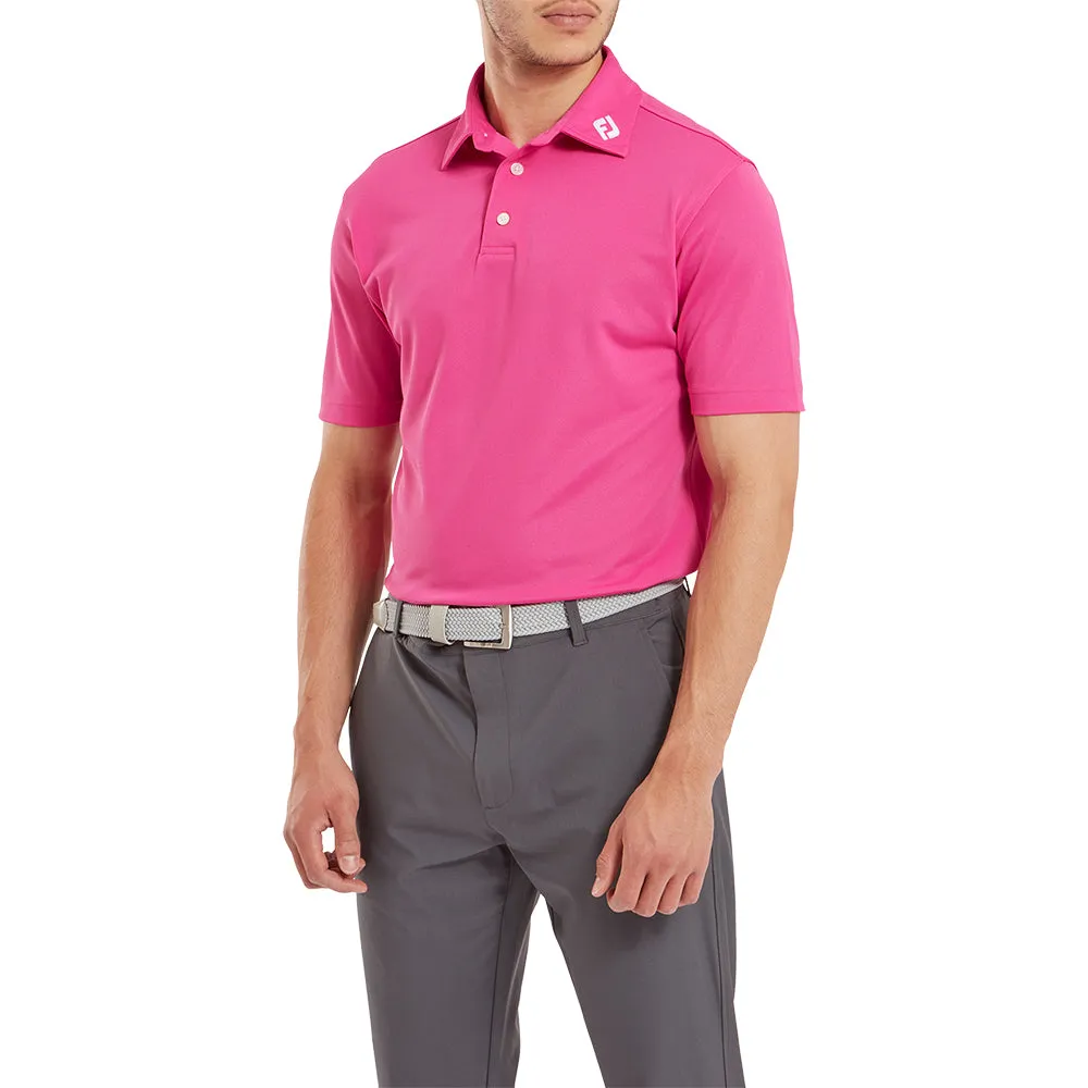 Footjoy Stretch Pique Solid Athletic Polo Shirt - Hot Pink Budget Friendly Black Friday Sale