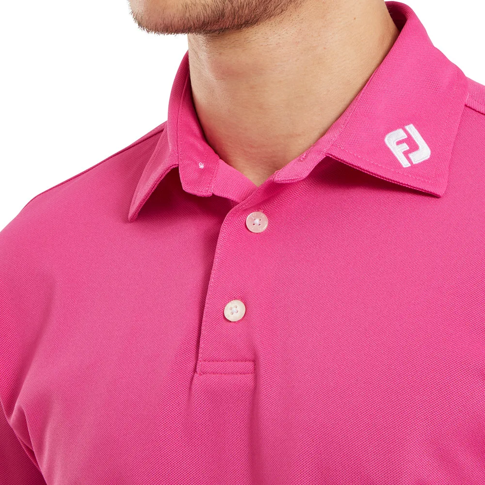 Footjoy Stretch Pique Solid Athletic Polo Shirt - Hot Pink Fearlessly You President's Day Sale