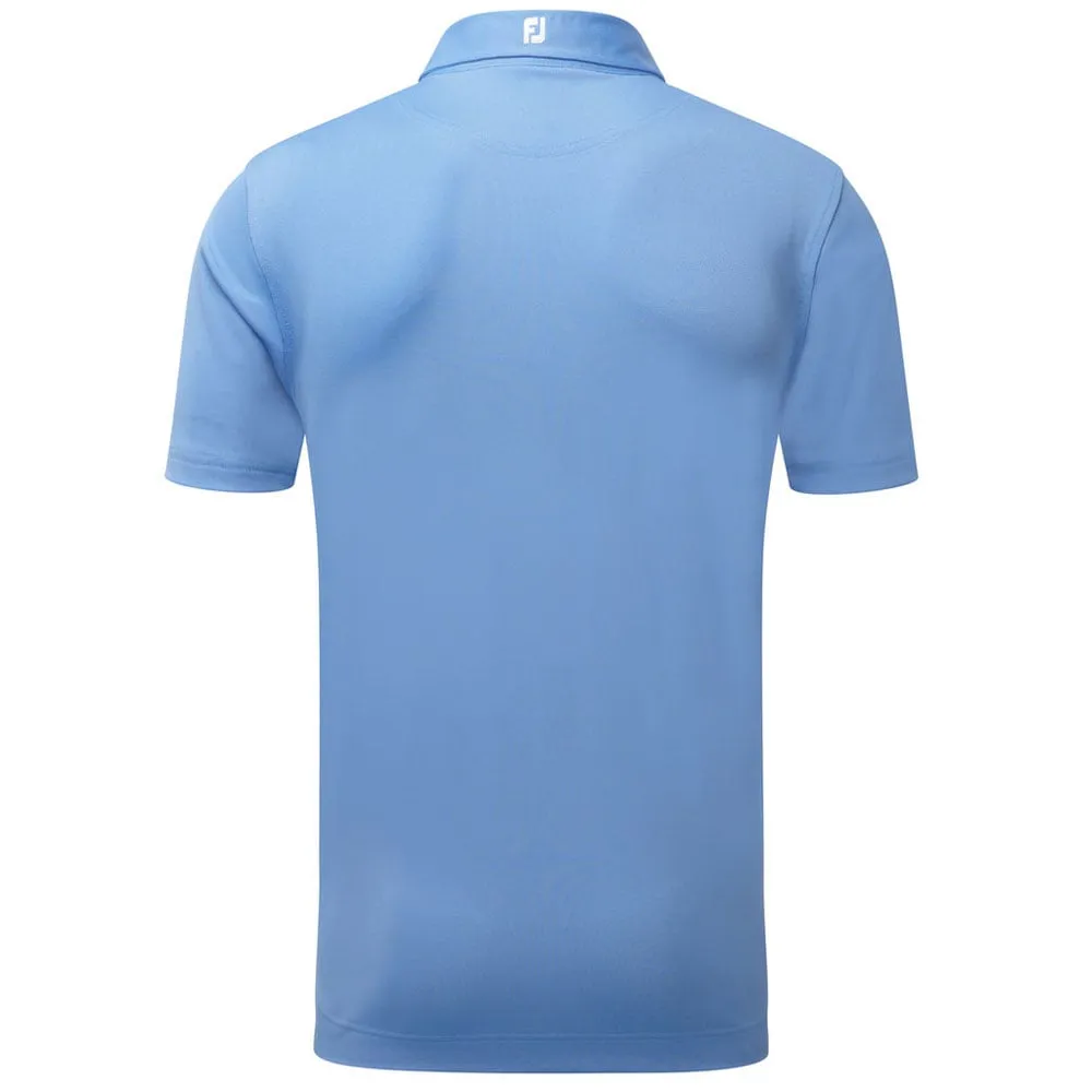 Built for the Bold Fearlessly You Footjoy Stretch Pique Solid Athletic Polo Shirt - Light Blue