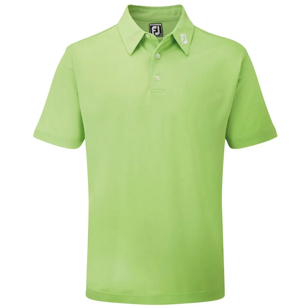 Footjoy Stretch Pique Solid Athletic Polo Shirt - Lime Move Beyond Ordinary
