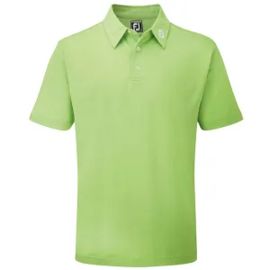 Footjoy Stretch Pique Solid Athletic Polo Shirt - Lime Move Beyond Ordinary