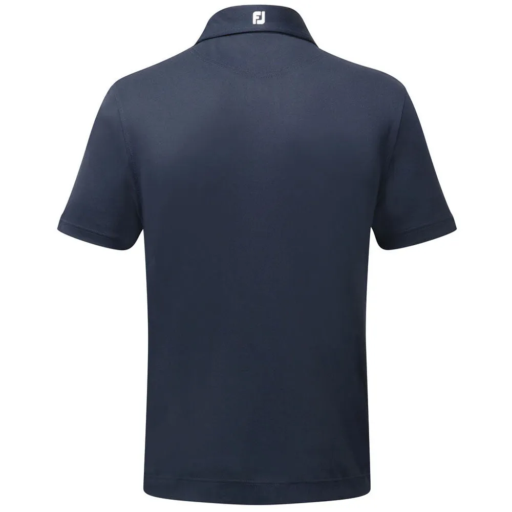 Hit Your Next Level Footjoy Stretch Pique Solid Athletic Polo Shirt - Navy