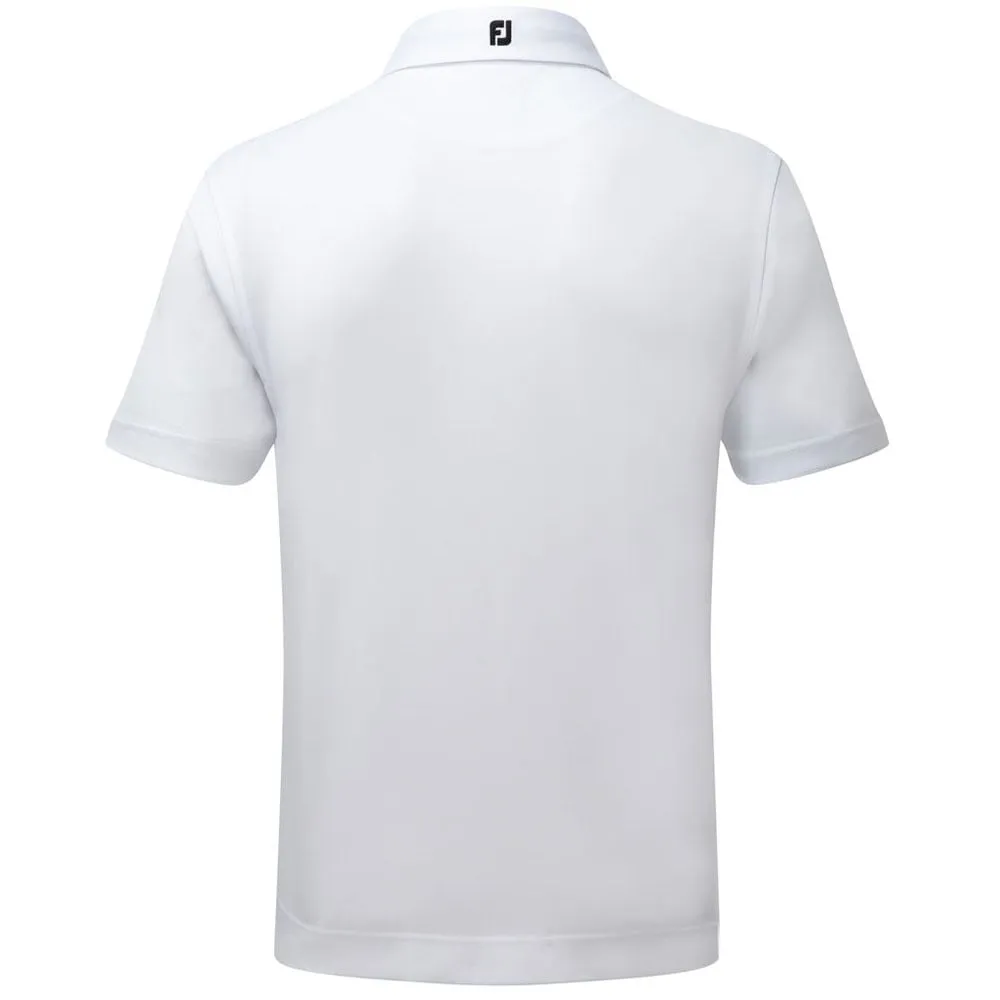 Valentine's Day Sale Dress from the Feet Up Footjoy Stretch Pique Solid Athletic Polo Shirt - White