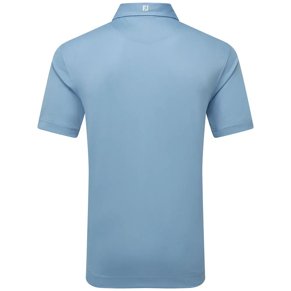 Own the Moment Footjoy Stretch Pique Solid Polo Shirt - Blue Jay