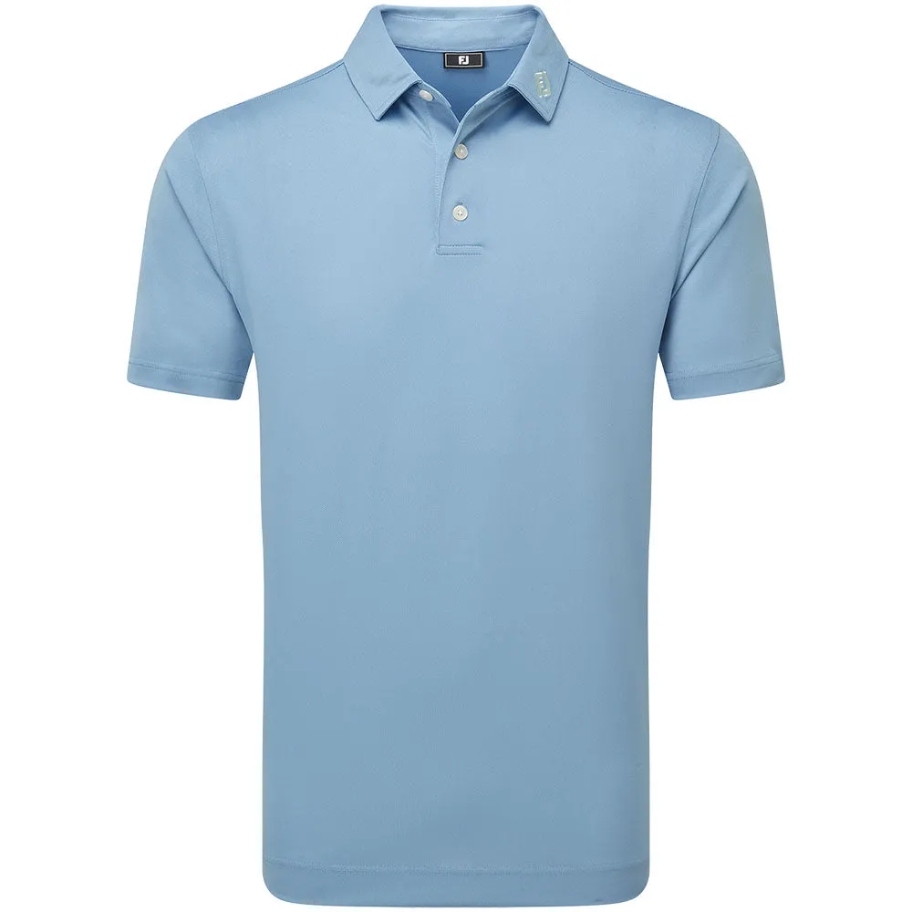 Footjoy Stretch Pique Solid Polo Shirt - Blue Jay Dress from the Feet Up Performance Unleashed
