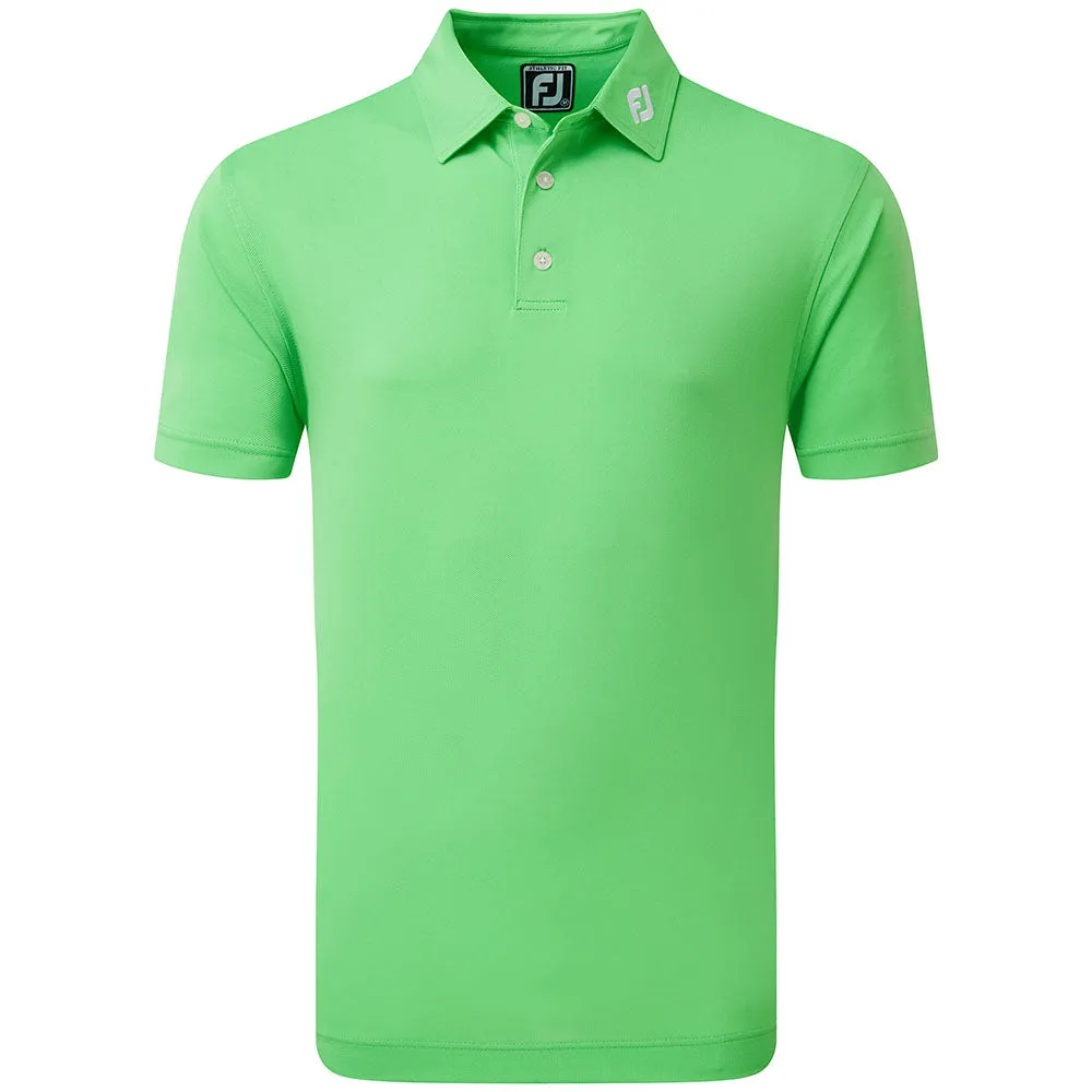 Own Every Step Footjoy Stretch Pique Solid Polo Shirt - Green