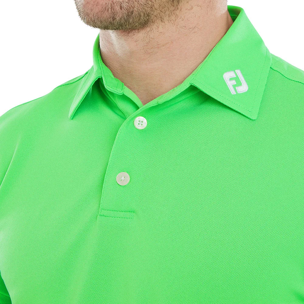 Footjoy Stretch Pique Solid Polo Shirt - Green Mother's Day Sale