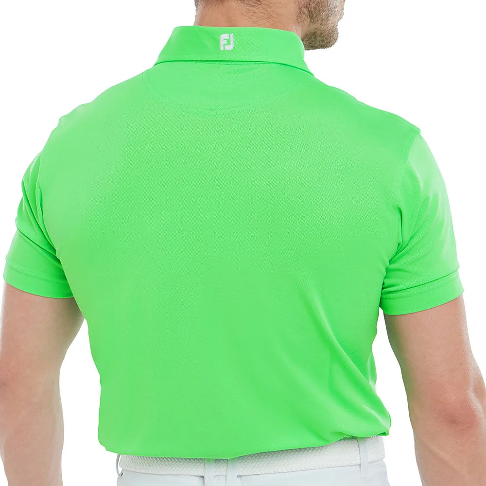 Break Boundaries Footjoy Stretch Pique Solid Polo Shirt - Green