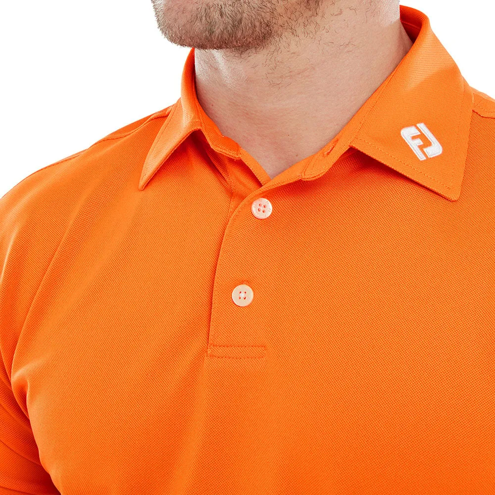 Memorial Day Sale Footjoy Stretch Pique Solid Polo Shirt - Orange