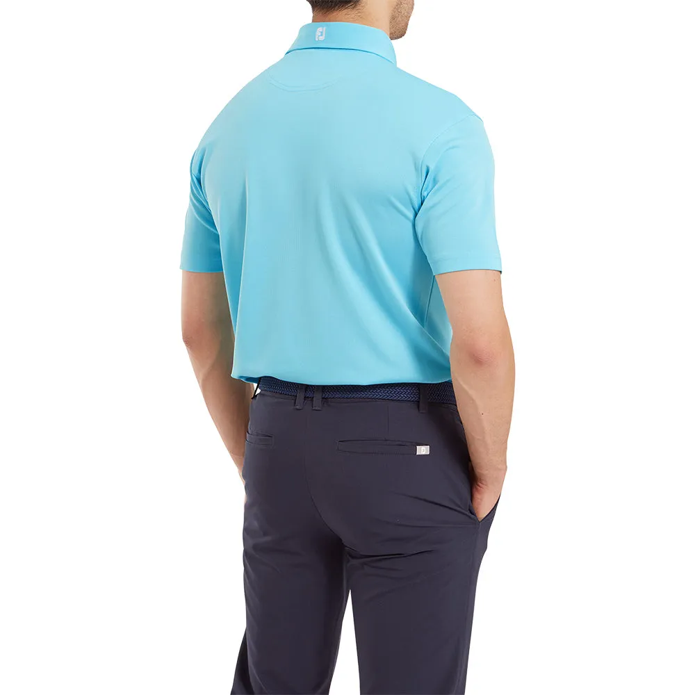 Make a Statement Footjoy Stretch Pique Solid Polo Shirt - Riviera Blue