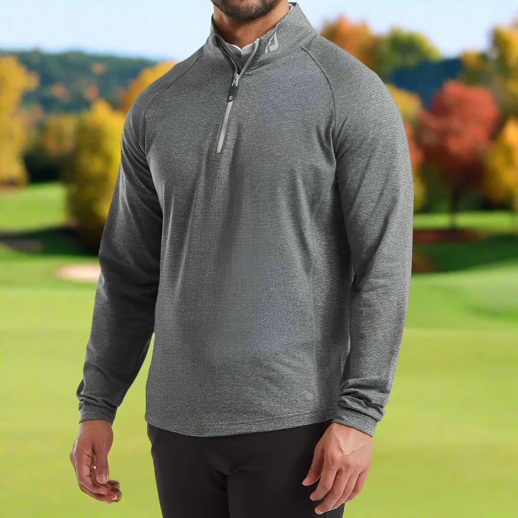 Footjoy Thermoseries Brushed Back Midlayer - Black Own the Moment Unapologetically You