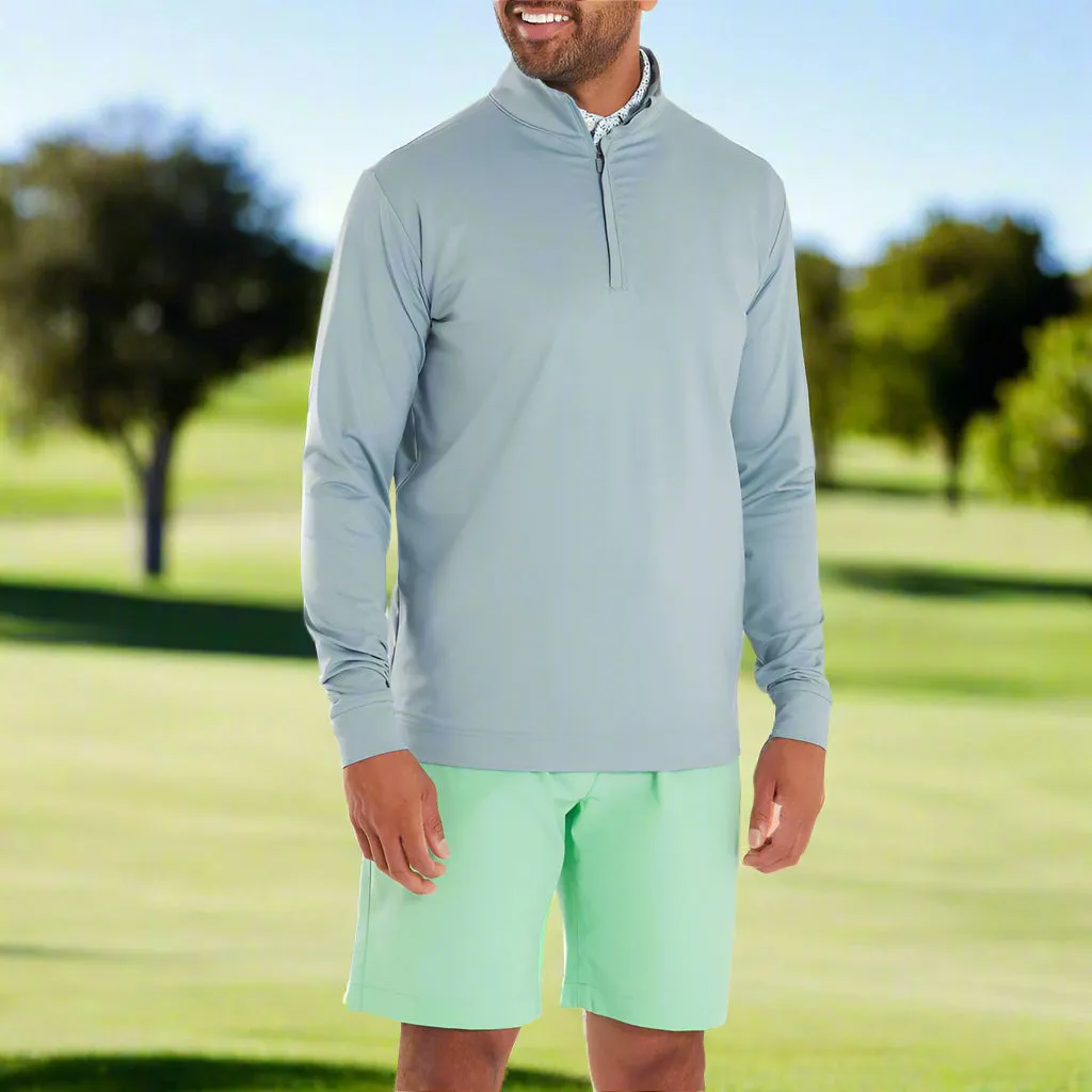 Sweetest Day Sale Footjoy Tonal Deco Diamond Chillout 1/4 Zip - Steel Blue