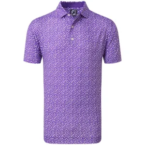 Footjoy Tossed Tulips Polo Shirt - Violet/White Memorial Day Sale Black Friday Sale