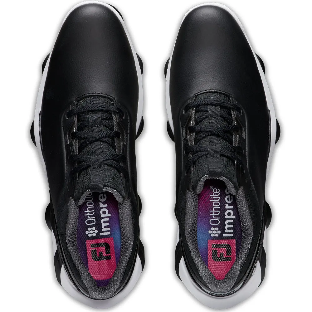 Built to Perform Footjoy Tour Alpha Spiked Waterproof Shoes - Black/White/Silver
