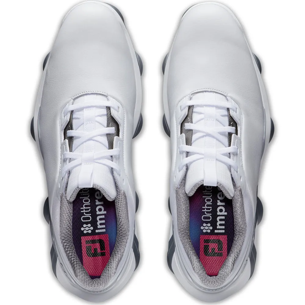 Mother's Day Sale Make a Statement Footjoy Tour Alpha Spiked Waterproof Shoes - White/White/Silver