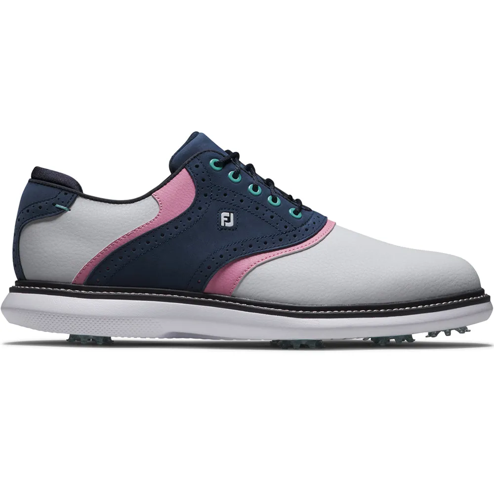 Christmas Eve Sale Footjoy Traditions Spiked Shoes - White/Navy/Pink