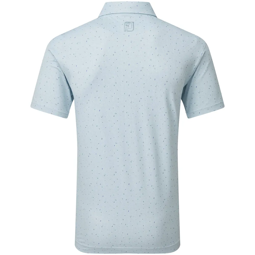 Footjoy Tweed Texture Pique Polo Shirt - Mist Command Attention