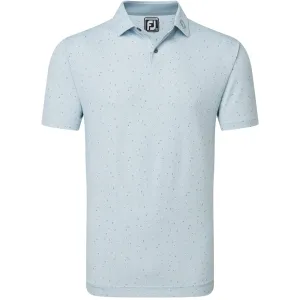 Made to Move Footjoy Tweed Texture Pique Polo Shirt - Mist