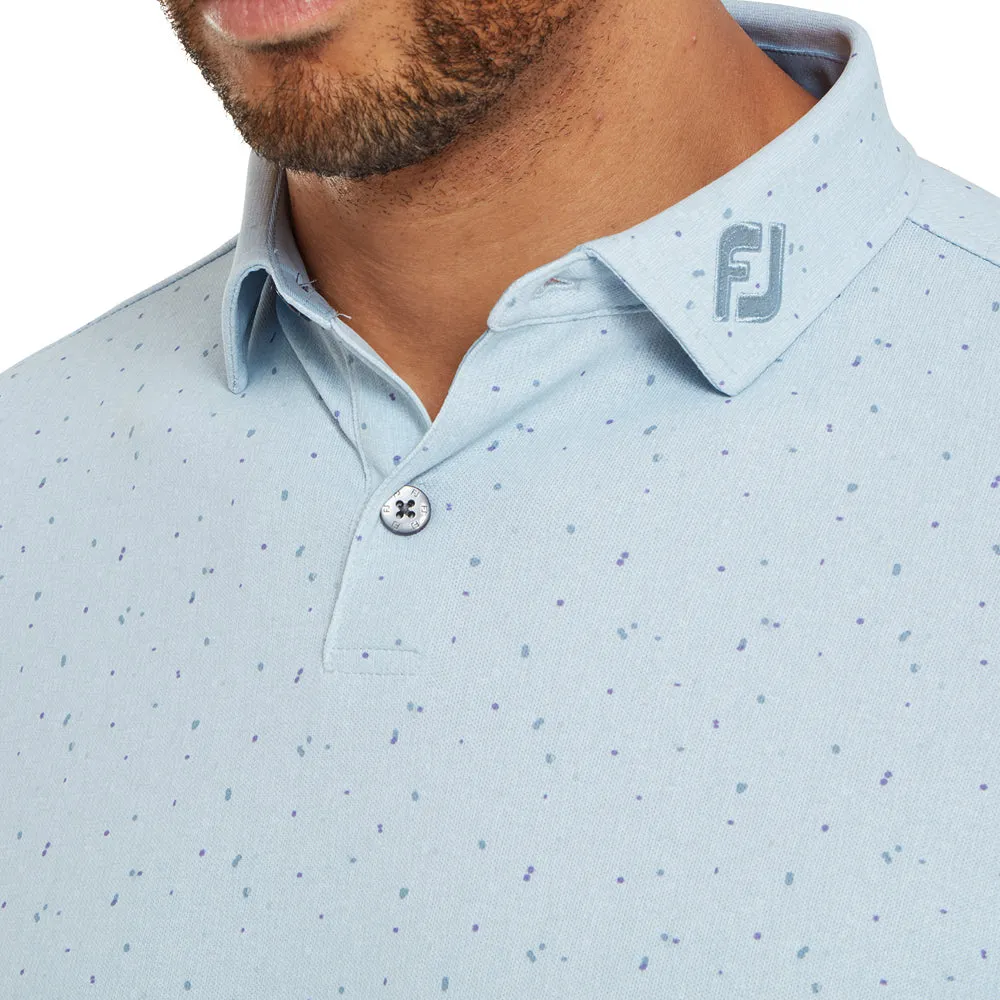 Footjoy Tweed Texture Pique Polo Shirt - Mist Never Just Walk