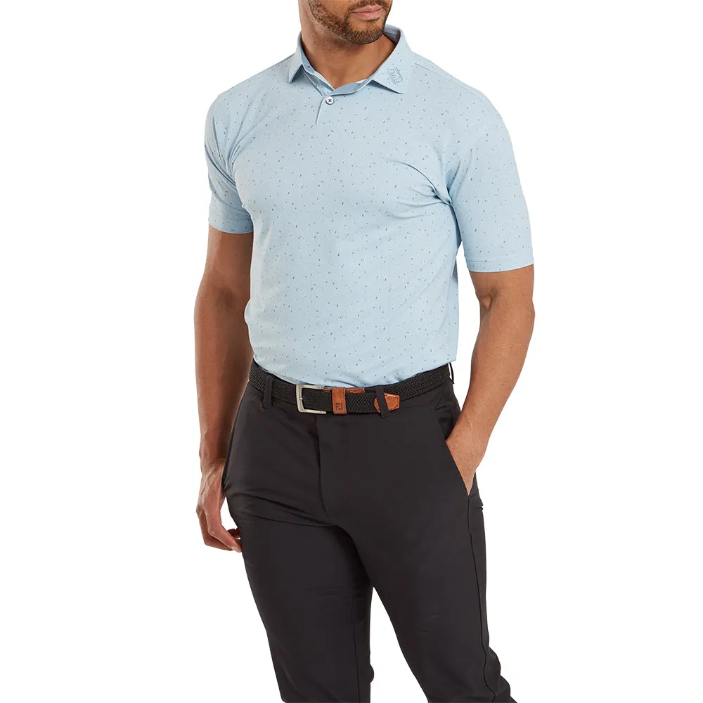 Footjoy Tweed Texture Pique Polo Shirt - Mist Thanksgiving Day Sale