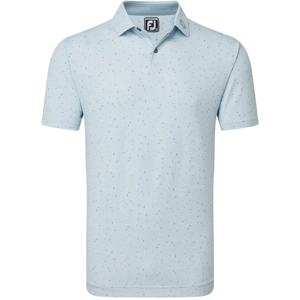 Made to Move Footjoy Tweed Texture Pique Polo Shirt - Mist