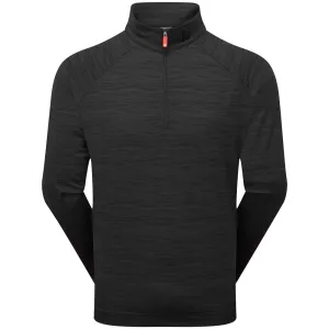 Step Out Boldly Footjoy Wave Jacquard Chill-Out Pullover - Black