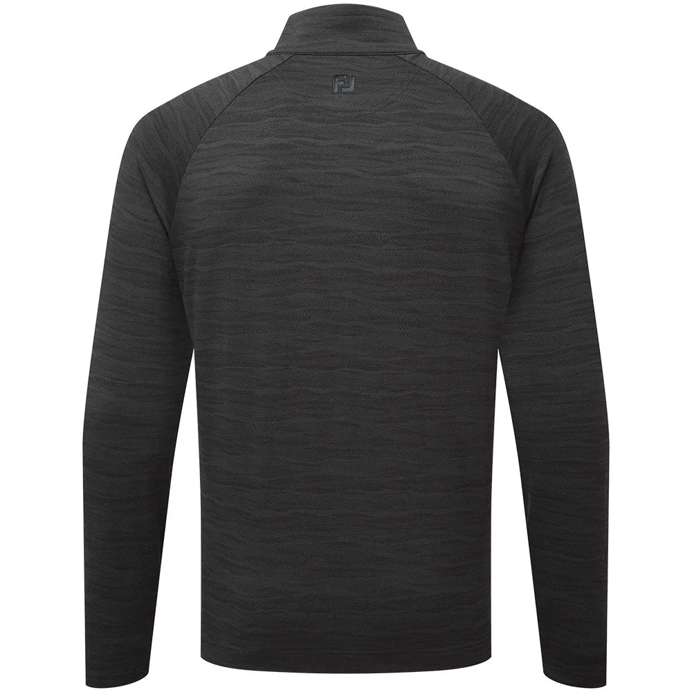 Clearance Sale Christmas Eve Sale Footjoy Wave Jacquard Chill-Out Pullover - Black