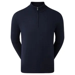 Footjoy Wool Blend 1/2 Zip Lined Pullover - Navy Black Friday Exclusive