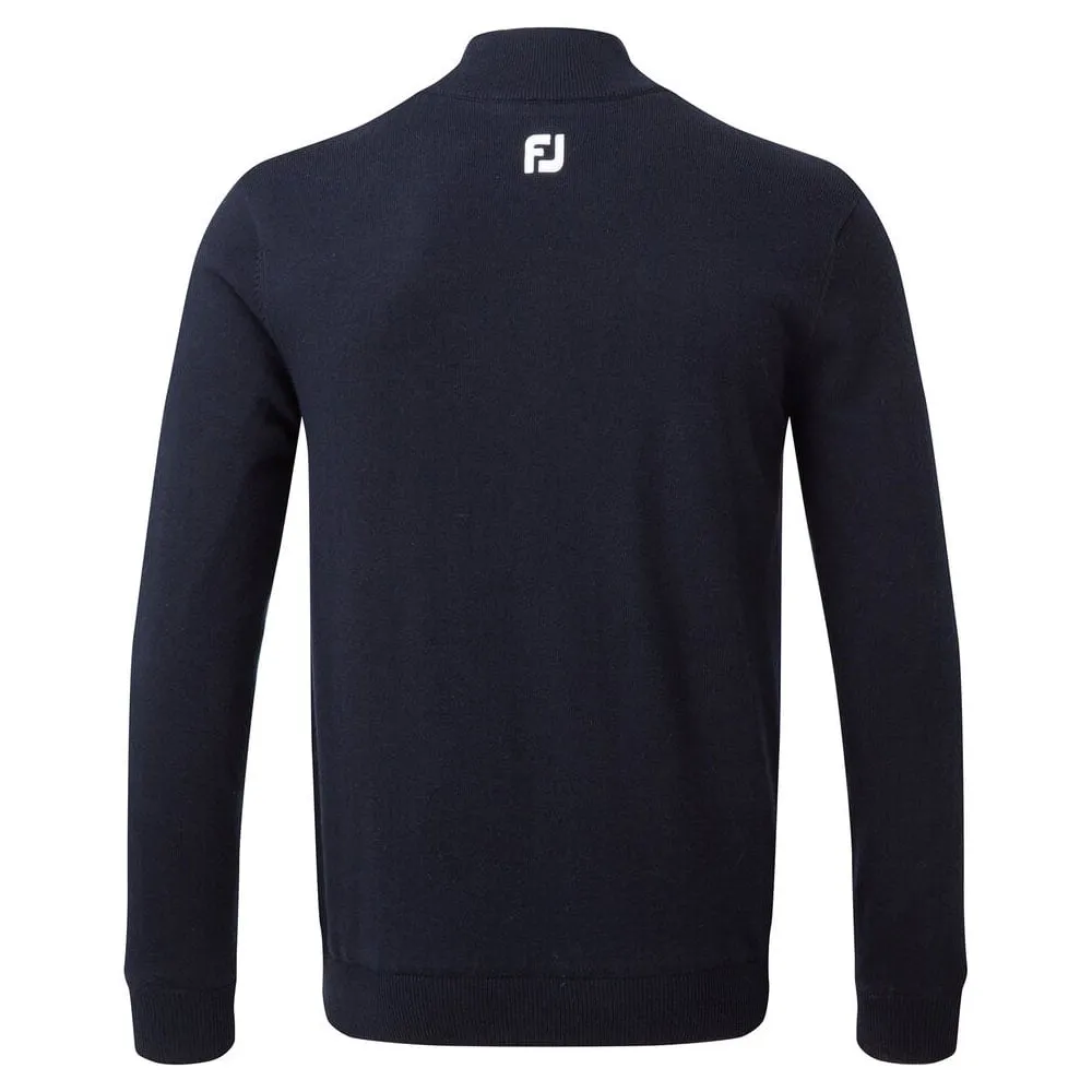 Footjoy Wool Blend 1/2 Zip Lined Pullover - Navy Special Offer