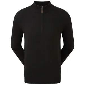 Memorial Day Sale Dare to Lead Footjoy Wool Blend 1/2 Zip Pullover - Black