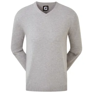 Christmas Day Sale Footjoy Wool Blend V-Neck Pullover - Heather Grey