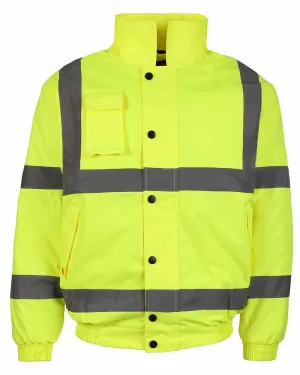 Fort Hi-Vis Waterproof Bomber Jacket Flight Style Bomber Coats