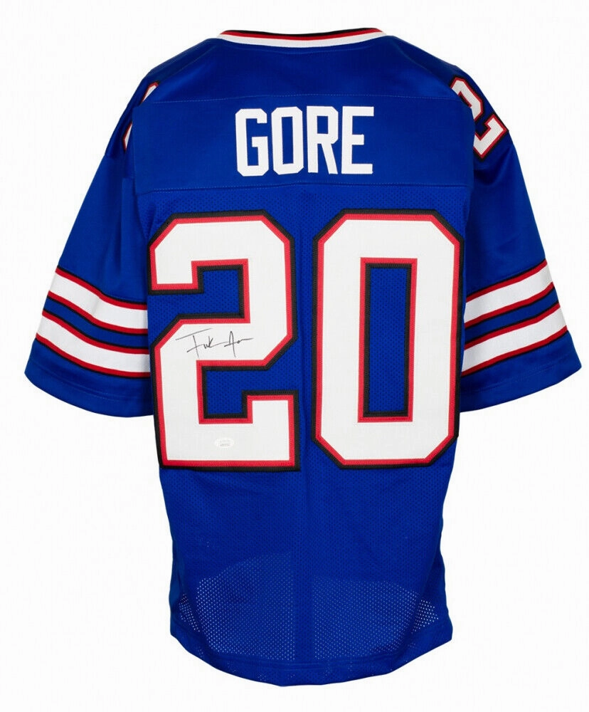 Frank Gore Signed Buffalo Bills Blue Jersey (JSA COA) 5??Pro Bowl Running Back