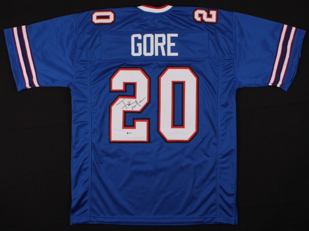 Frank Gore Signed Buffalo Bills Jersey (Beckett COA) 5??Pro Bowl Running Back
